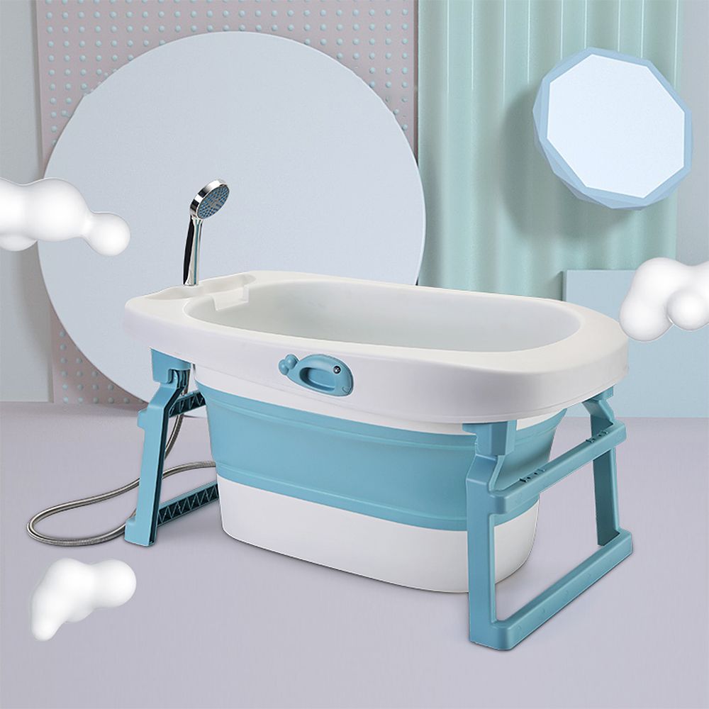 Baignoire Bebe Pliable Bleu Jeobest En Pp Tpe Avec Coussin Suspension Rakuten