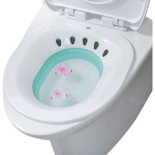 Baignoire De Sige Pliable Avec Trop-Plein, Facile  Nettoyer, Plastique Durable, Compatible Avec Les Toilettes Standard, Confort Maximal