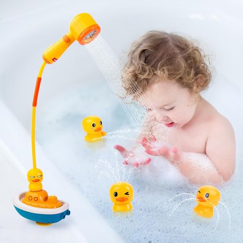 Baignoires Jouets De 1,2,3 Annes Jouets  Eau Jouets Bb Jouets Pour Bb Pour Enfants Enfants Jaune Jaune Canards Sprinkler Bain Toy
