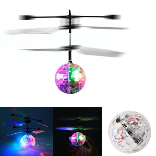 Balle Volante  Induction Infrarouge, Hlicoptre Disco Rc Color Pour Enfants, Jouet Lumineux, Jouets Lumineux