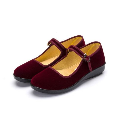 Ballerines  Semelle Plate Pour Femmes,Chaussures Dcontractes,Confortables, Enfiler,Noires,Mary Janes,Printemps - 39