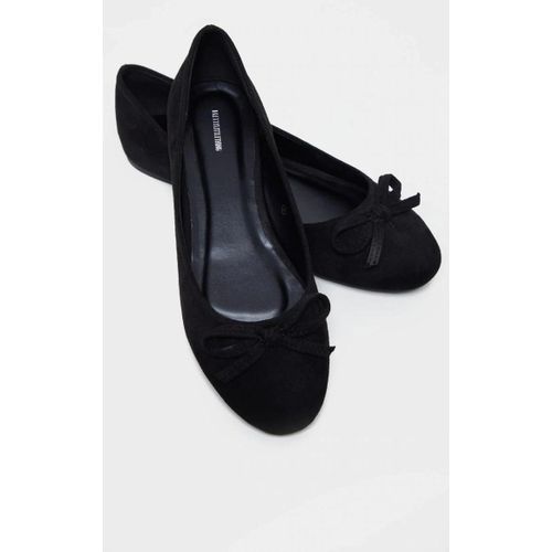 Ballerines Arrondies Noires Pointure Large, Noir - 39