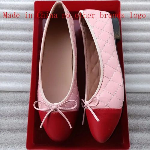 Ballerines Classiques En Cuir Pour Femmes,Chaussures Plates,Tweed Grill,N?Ud D'pissure,Rond,Mode Basique,Deux Documents,2024 - 41