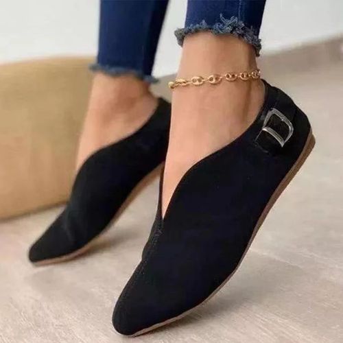 Ballerines Dcontractes Pour Femmes,Talons Nus Roses,Chaussures De Pointe lgantes,Extrieur - 43