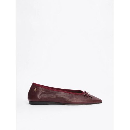 Ballerines En Cuir  Monogramme Th Soft Leather Ballerina Bow/Purple Red - 36
