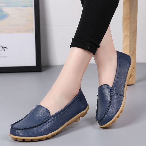 Ballerines En Cuir Dcoupes Pour Femmes,Mocassins Respirants,Chaussures Bateau,Ballerines Dcontractes,2024 - 38