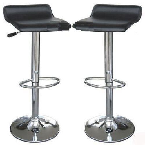 Balliol 2 X Tabourets  Barres Noirs Basse Fausse Hauteur En Cuir Rglable.