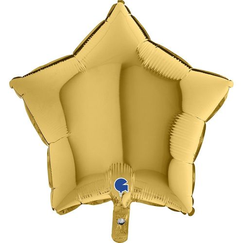 Ballon Alu toile Or 46cm
