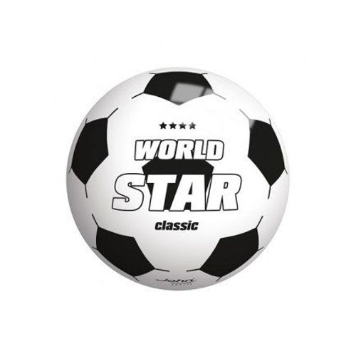 Ballon De Foot En Plastique 22 Cm - Modele Blanc / Noir - Balle Enfant - Football, Volley, Piscine - Jeu Plein Air