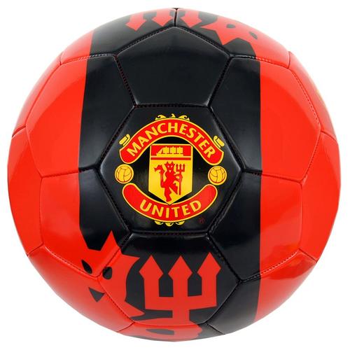 Ballon De Football Manchester - Collection Officielle Manchester United - Red Devils - Blason Maillot - Taille 5