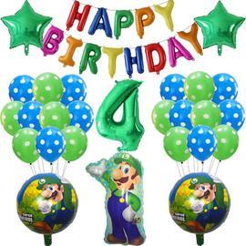 Ballons Avec Numeros Super Mario Freres 39 Pieces Decor De Fete D Anniversaire Pour Garcon Et Fille En Latex Vert Rouge Dessin Anime Fournitures Cadeau Multi Rakuten