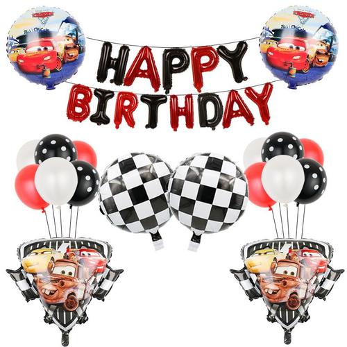 Balloons De Fete,D'aluminium Ballons,Ballon Anniversaire Decoration De Fete Anniversaire-Mcqueen Car Shield Set-2