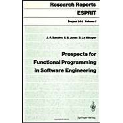 Prospects For Functional Programming In Software Engineering   de Collectif  Format Broch 