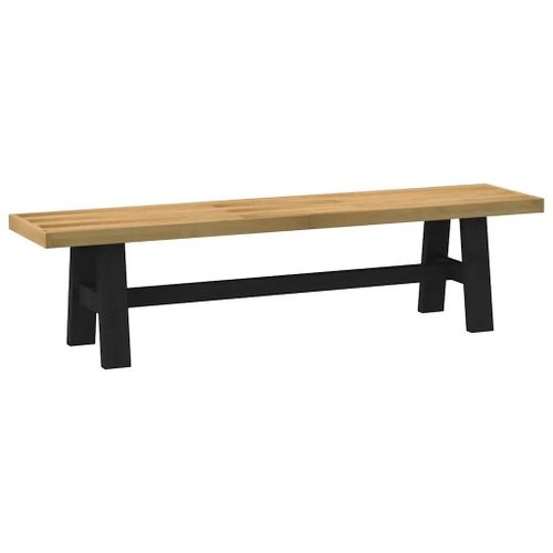 Banc A Manger En Pin Massif Noain | Pieds En Forme De A, 180x40x45 Cm, Compact, Gain De Place, Multifonctionnel