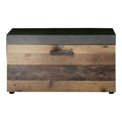 Banc Avec Rangement Indy, Marron, 80x45x37 Cm, Epikasa