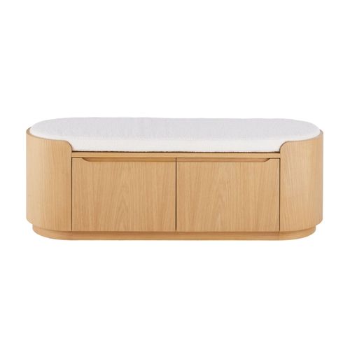 Banc D'entre 2 Portes Et Coussin En Polyester Recycl