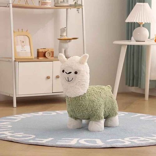 Banc De Tabouret Mobile De Piste Proxy Pour Enfants,Sige De Dessin,Alpaga,Chaussure De Salon,Loisirs,Animal Mignon Cratif,Meubles Ottomans - Type Green