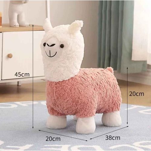 Banc De Tabouret Mobile De Piste Proxy Pour Enfants,Sige De Dessin,Alpaga,Chaussure De Salon,Loisirs,Animal Mignon Cratif,Meubles Ottomans - Type Light Pink