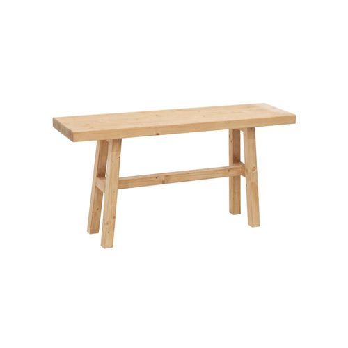 Banc En Bois De Sapin Marron 100x50cm