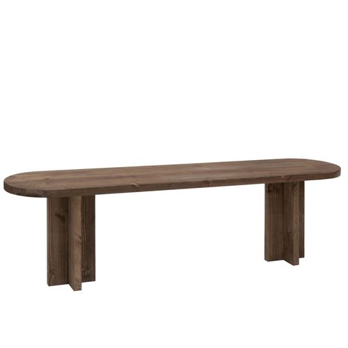 Banc En Bois De Sapin Marron 140x45cm