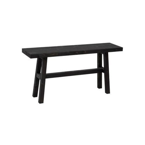 Banc En Bois De Sapin Noir 100x50cm