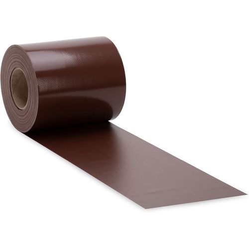 Bande Brise-Vue En Pvc Opaque Pour Clture  Double Fil  Rouleau De Brise-Vue Marron Acajou 0,19 X 35 M  OpaqueCoupe-Vent Et Brise-VuePanneau De Clture 630 G/M Avec 28 Rails De Serrage