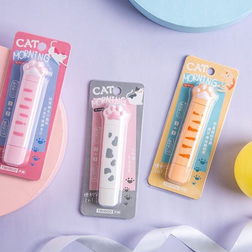 Bande Correctrice Multifonction 2 En 1, Patte De Chat Mignonne, Portable, Colle, Peinture Crative  Double Tte Avec Ruban Adhsif