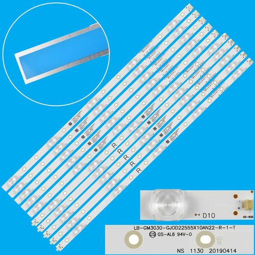 Bande de rtro-clairage LED 5 + 5 lampes pour TV PHILIPS 55 pouces LB-GM3030-GJ0D22555X10AN22-R-1-H 55pus7304/12 55pus6704 55PUS7394 55PUS7504 Espagne