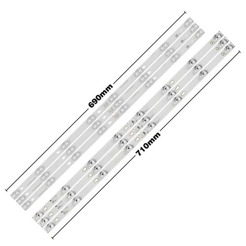 Bande de rtro-clairage LED, 8 lampes pour TCL 40 