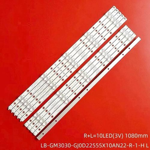 Bande de rtro-clairage LED pour PHI LIPS TV 55 pouces, 55pus7304 55pus6704 55PUS7394 55PUS7504 55PUS6523 LB-GM3030-GJ0D22555X10AN22-R-1-H L T