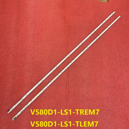 Bande de rtroclairage LED 2 pices/ensemble, pour Panasonic TX-58AX802B Toshiba 58L8400U 58PUK6809 V580D1-LS1-TREM7 V580D1-LS1-TLEM7 V580DK2-KS1 Nipseyteko