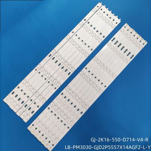 Bande de rtroclairage LED pour 55PUS6561/12 55PUS6101/12 55PFH5500 55PUS6162 55PUS6201 55PUS6prospre 55PUS6272 GJ-2K16-550-D714-V4-L/R
