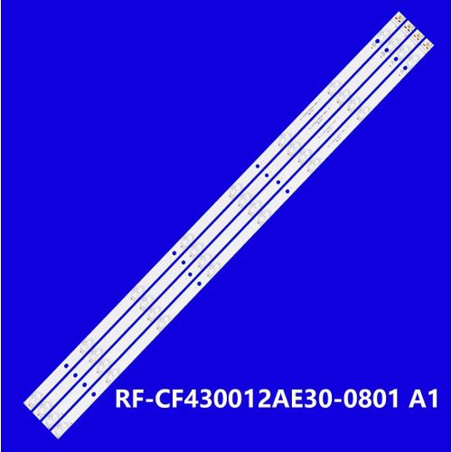 Bande de rtroclairage LED pour TX-43HX600B de TX-43LX650B 43HAQ6361 43UA9female LT-43VGQ8255 43-FUF-9060 QLED430D700 43QF5D53DG 1KIT 4PCS