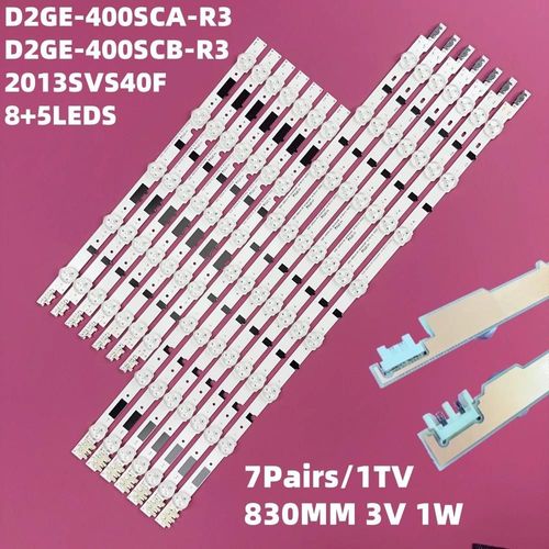 Bande de rtroclairage LED pour UA40F5500 D2GE-400SCA-R3 2013SVS40F UE40F6400 D2GE-400SCB-R3 UE40F5000 UE40F5700 UE40F6470 UE40F6475 14 PCS For 1 TV