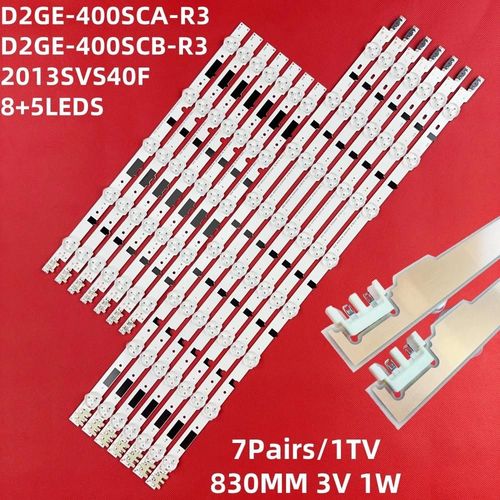 Bande de rtroclairage LED pour UA40F5500 D2GE-400SCA-R3 2013SVS40F UE40F6400 D2GE-400SCB-R3 UE40F5000 UE40F5700 UE40F6470 UE40F6475 14 PCS For 1 TV