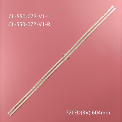 Bande LED tv pour clairage arrire, 72 lampes, pour philips TV CL-550-072-V1-L R 11800822 LK10024666-AO 55PUS7101 2 pieces 1TV Nipseyteko