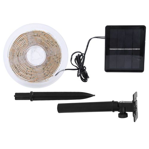 Bande Lumineuse Led Solaire Noire Etanche Et Douce, Lampe Decorative D'exterieur Intelligente Rvb, Noire