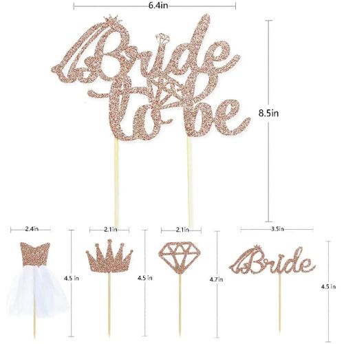 Banderoles Triangles En Papier Rose Dor,3m,Drapeaux,Guirlandes De Mariage,Pour Remise De Diplme,Fte Prchristophe,Anniversaire,Dcor De Confrontation - Type Bride Topper 5pc