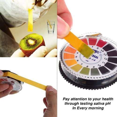 Bandes de papier de Test PH 0-14, rouleau indicateur d'acide alcalin, pour Instruments d'analyse de Test de la salive et du tournesol dans l'eau d'aquarium