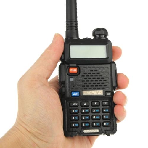 BAOFENG UV-5R metteur-rcepteur bibande professionnel FM Emetteur talkie walkie (Noir)