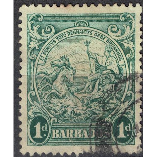 Barbade 1942 Oblitr Used Seal Of The Colony Sceau De La Colonie Vert Su