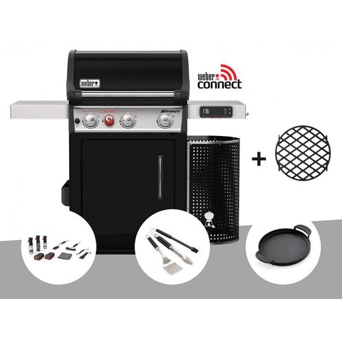 Barbecue  gaz intelligent Weber Spirit EPX-325S GBS + Kit de nettoyage + Kit 3 ustensiles + Plancha