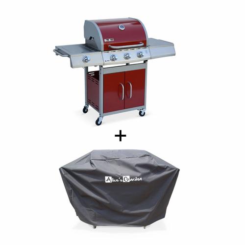 Barbecue Gaz Inox 14kw - Richelieu Rouge