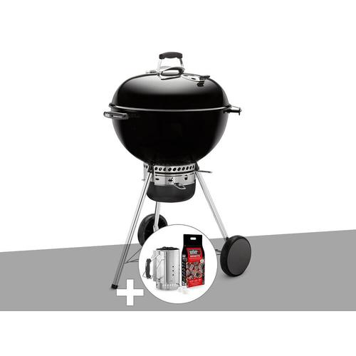 Barbecue Weber Master-Touch GBS 57 cm Noir + Kit Chemine