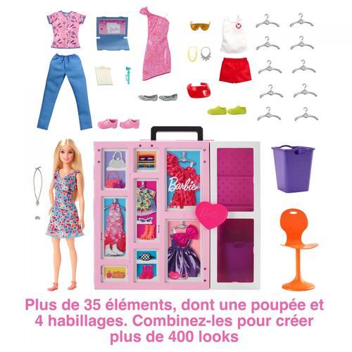 Fashionistas Barbie - Poupe Et Coffret Dressing Deluxe
