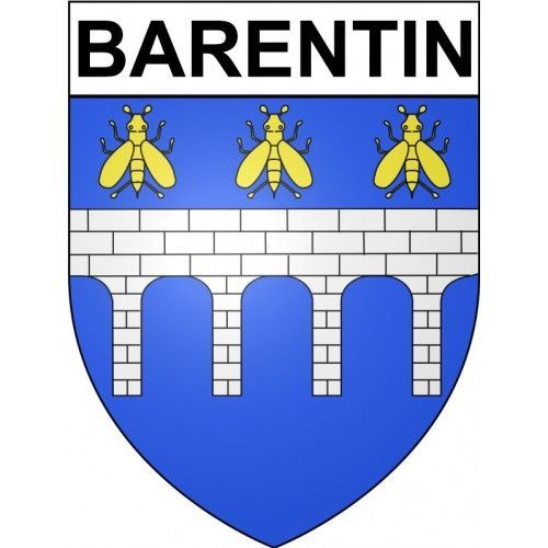 Barentin 76 Ville Stickers Blason Autocollant Adhsif - 12 Cm