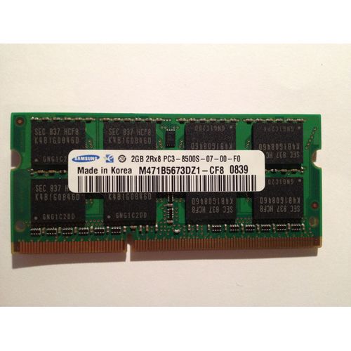 Barette mmoire DDR3 Samsung 2GB 2Rx8 PC3 - 8500S