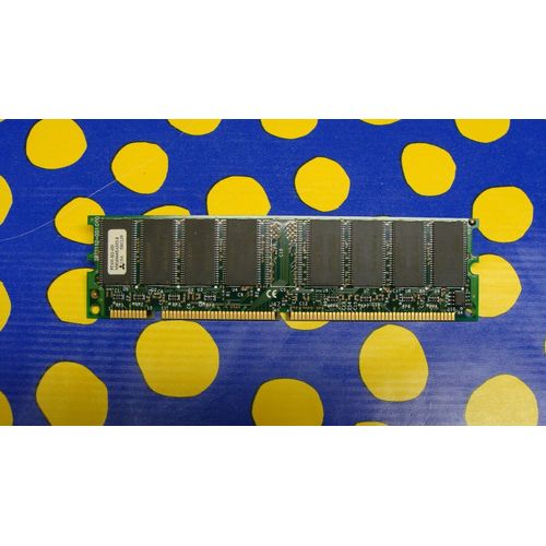 Barette RAM    Mitsubishi MH16S64BAMD-8 128MB SDRAM Non-ECC PC100 100Mhz Memory Module, TESTED