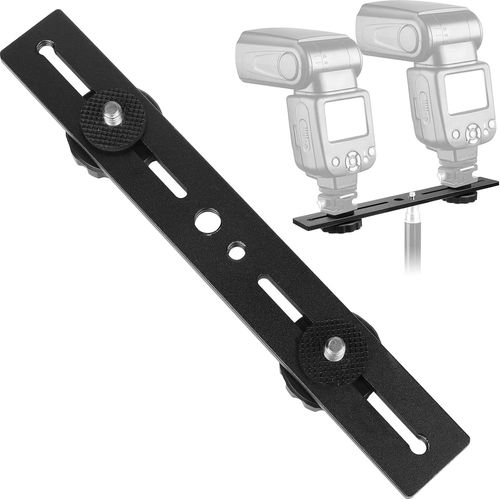 Barre D'Extension De Flash Pour Appareil Photo 20,3 Cm Avec Support De Trpied Pour Trpied Double Griffe 1/4