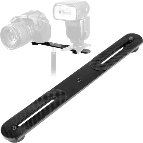 Barre D'Extension Du Support De Flash Double Camra 1/4 Inches Support De Flash oite 10.6 Inches Support De Fixation De Trpied Pour Appareil Photo Reflex Numrique[Camera1004]